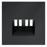 Накладка для розетки акустической 4-местной S70 (графит) Voltum VLS001507 от ImperiumLoft