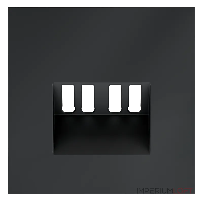 Накладка для розетки акустической 4-местной S70 (графит) Voltum VLS001507 от ImperiumLoft