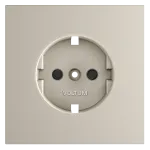 Накладка для розетки с заземлением и защитными шторками S70 (кашемир) Voltum VLS000703 от ImperiumLoft