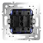 Механизм проходного переключателя двухклавишного 10А S70 Voltum VLS0203M от ImperiumLoft