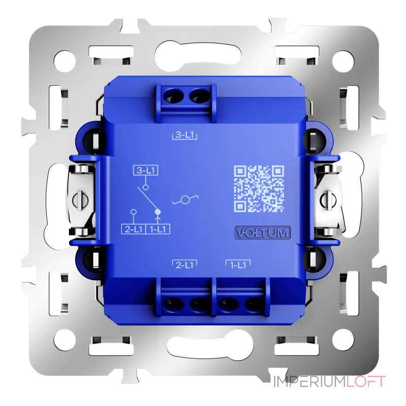Механизм проходного переключателя одноклавишного 10А S70 Voltum VLS0103M от ImperiumLoft