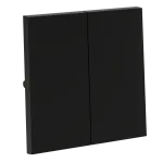 Клавиши для выключателя/переключателя двухклавишного S70 (черный матовый) Voltum VLS000308 от ImperiumLoft