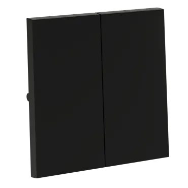 Клавиши для выключателя/переключателя двухклавишного S70 (черный матовый) Voltum VLS000308
