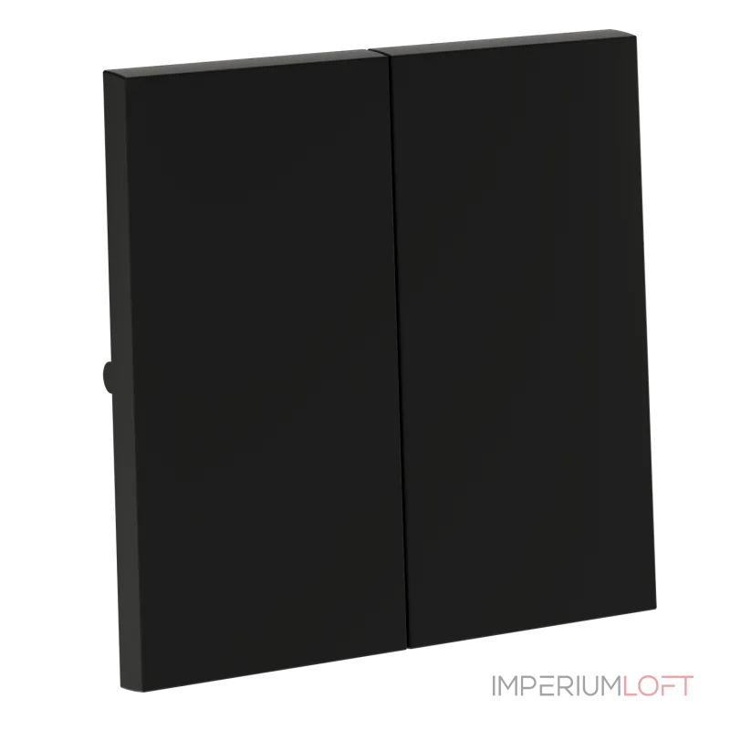 Клавиши для выключателя/переключателя двухклавишного S70 (черный матовый) Voltum VLS000308 от ImperiumLoft