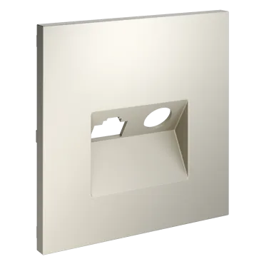 Накладка для розетки TV+RJ45 кат. 6 S70 (кашемир) Voltum VLS002703