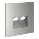 Накладка для розетки компьютерной двойной RJ45+RJ45 кат.6 S70 (сталь) Voltum VLS001405 от ImperiumLoft