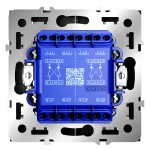 Перекрестный переключатель встраиваемый S70 двухклавишный 10А (черный матовый) Voltum VLS020508 от ImperiumLoft