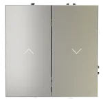 Выключатель встраиваемый S70 для жалюзи 10А (шелк) Voltum VLS020704 от ImperiumLoft