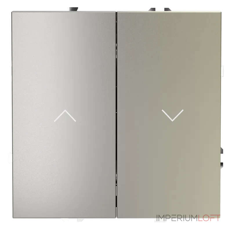 Выключатель встраиваемый S70 для жалюзи 10А (шелк) Voltum VLS020704 от ImperiumLoft