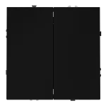 Перекрестный переключатель встраиваемый S70 двухклавишный 10А (черный матовый) Voltum VLS020508 от ImperiumLoft