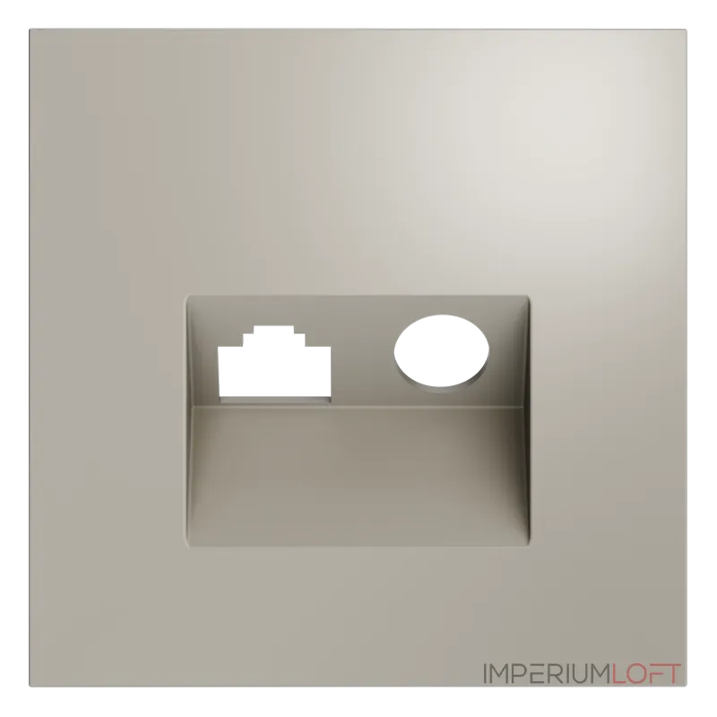 Накладка для розетки TV+RJ45 кат. 6 S70 (кашемир) Voltum VLS002703 от ImperiumLoft