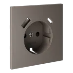 Накладка для розетки с заземлением и защитными шторками с USB A+C S70 (капучино) Voltum VLS001014 от ImperiumLoft