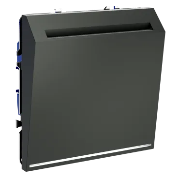 Выключатель встраиваемый S70 карточный 16А (титан) Voltum VLS010706