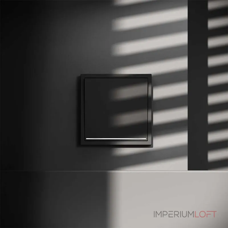 Проходной переключатель встраиваемый Voltum S70 одноклавишный с подсветкой 10А VLS010408 от ImperiumLoft