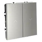 Выключатель встраиваемый S70 для жалюзи 10А (сталь) Voltum VLS020705 от ImperiumLoft