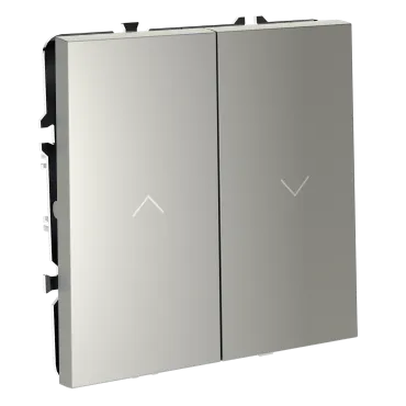 Выключатель встраиваемый S70 для жалюзи 10А (сталь) Voltum VLS020705