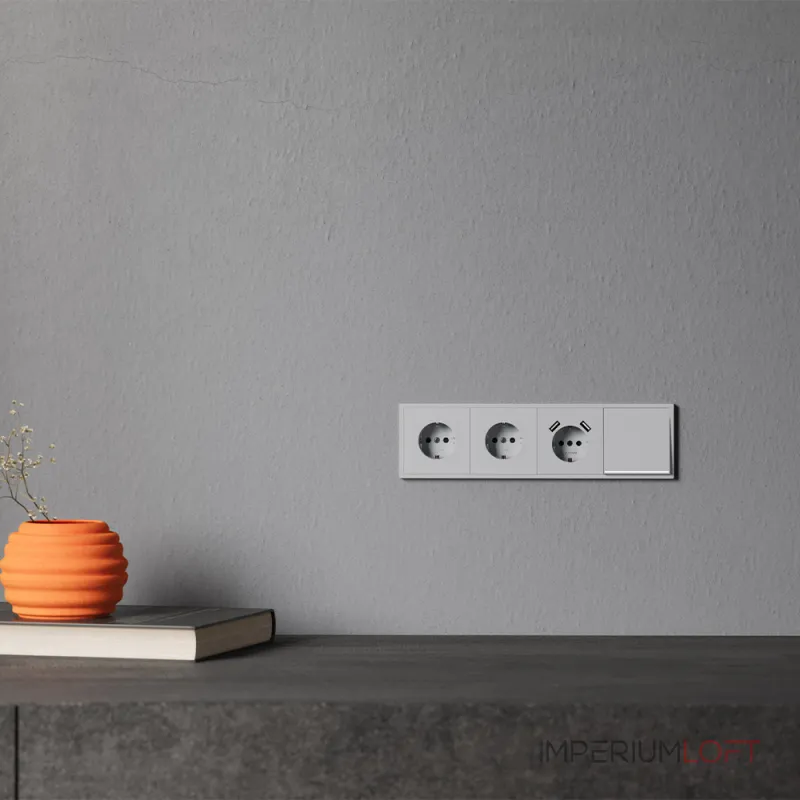 Клавиша для выключателя/переключателя одноклавишного с подсветкой S70 (серый) Voltum VLS000216 от ImperiumLoft Клавиша для выключателя/переключателя одноклавишного с подсветкой S70 (серый) Voltum VLS000216 от ImperiumLoft