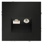 Розетка телевизионная встраиваемая S70 TV+RJ45 кат. 6 (черный матовый) Voltum VLS060708 от ImperiumLoft