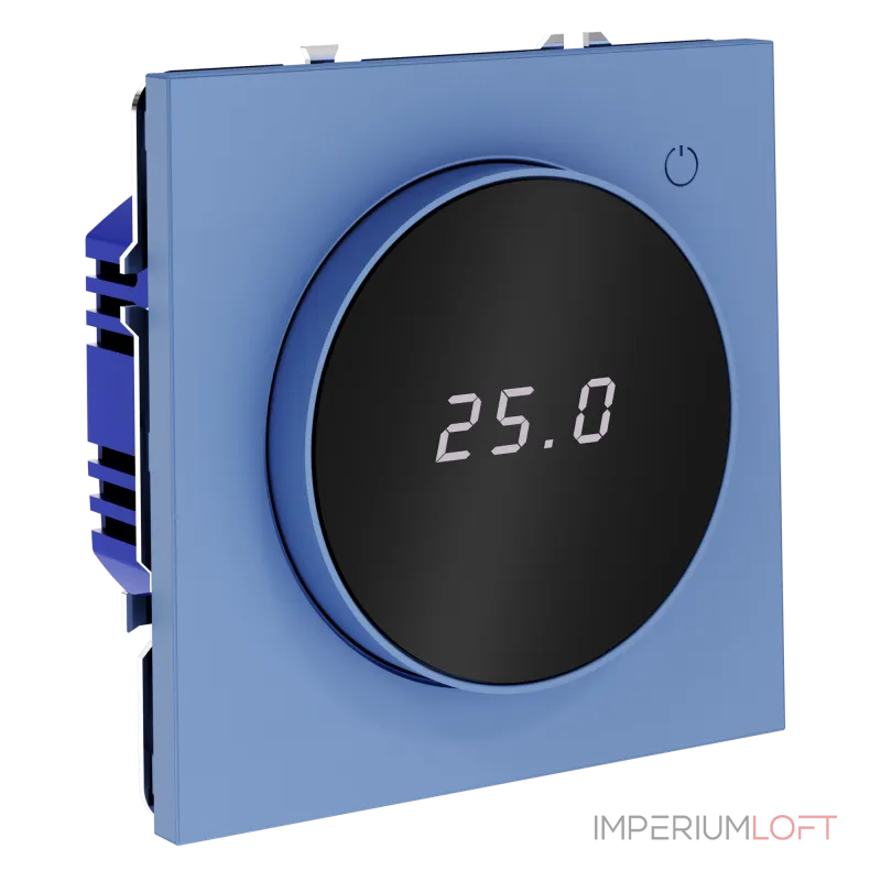 Терморегулятор электронный S70 с индикацией и датчиком для теплого пола (деним) Voltum VLS070115 от ImperiumLoft