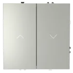 Выключатель встраиваемый S70 для жалюзи 10А (сталь) Voltum VLS020705 от ImperiumLoft