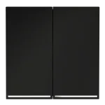 Клавиши для выключателя/переключателя двухклавишного с подсветкой S70 (черный матовый) Voltum VLS000408 от ImperiumLoft