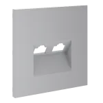 Накладка для розетки компьютерной двойной RJ45+RJ45 кат.6 S70 (серый) Voltum VLS001416 от ImperiumLoft