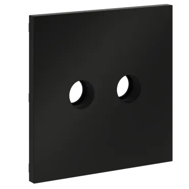 Накладка для розетки телевизионной оконечной TV+SAT S70 (черный матовый) Voltum VLS001608