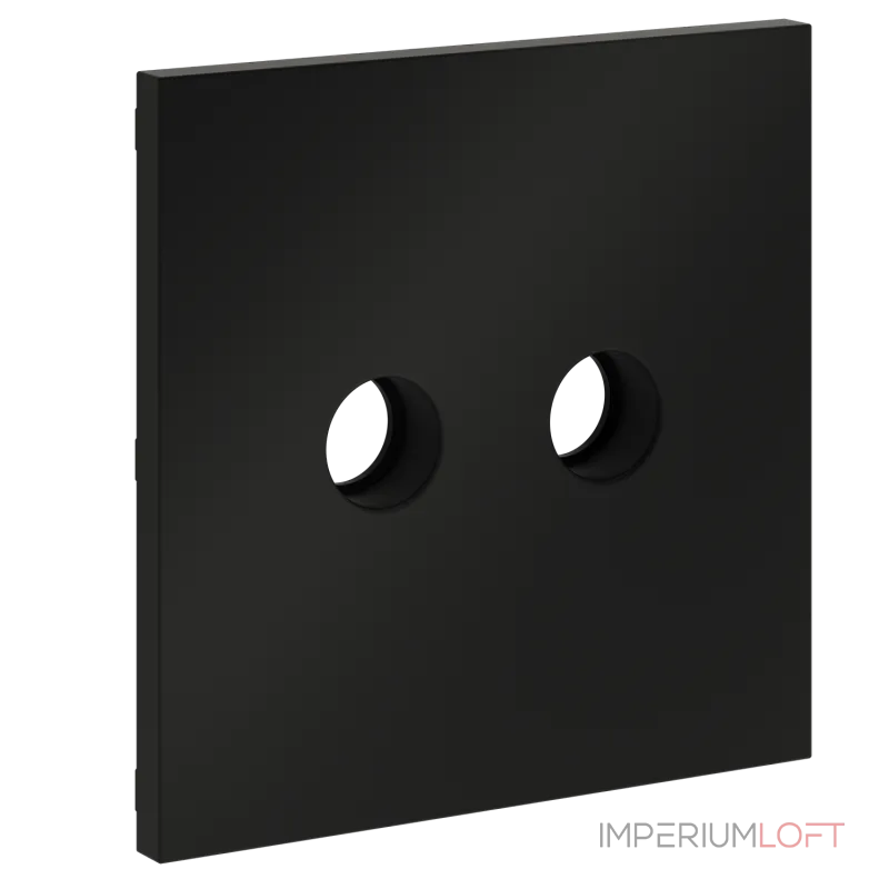 Накладка для розетки телевизионной оконечной TV+SAT S70 (черный матовый) Voltum VLS001608 от ImperiumLoft