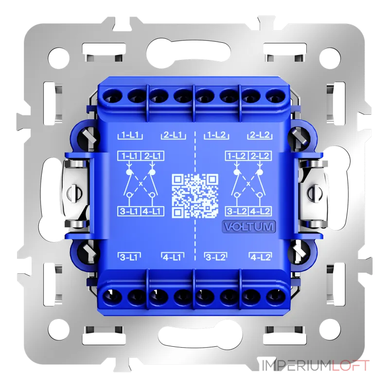 Механизм перекрестного переключателя двухклавишного 10А S70 Voltum VLS0205M от ImperiumLoft