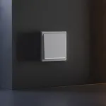 Клавиша для выключателя/переключателя одноклавишного с подсветкой S70 (серый) Voltum VLS000216 от ImperiumLoft