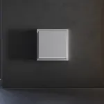 Клавиша для выключателя/переключателя одноклавишного с подсветкой S70 (серый) Voltum VLS000216 от ImperiumLoft