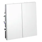 Перекрестный переключатель встраиваемый S70 двухклавишный 10А (белый матовый) Voltum VLS020502 от ImperiumLoft