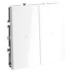 Выключатель встраиваемый S70 для жалюзи 10А (белый глянцевый) Voltum VLS020701 от ImperiumLoft