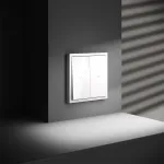 Выключатель встраиваемый S70 для жалюзи 10А (белый глянцевый) Voltum VLS020701 от ImperiumLoft