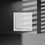 Перекрестный переключатель встраиваемый S70 двухклавишный 10А (белый матовый) Voltum VLS020502 от ImperiumLoft