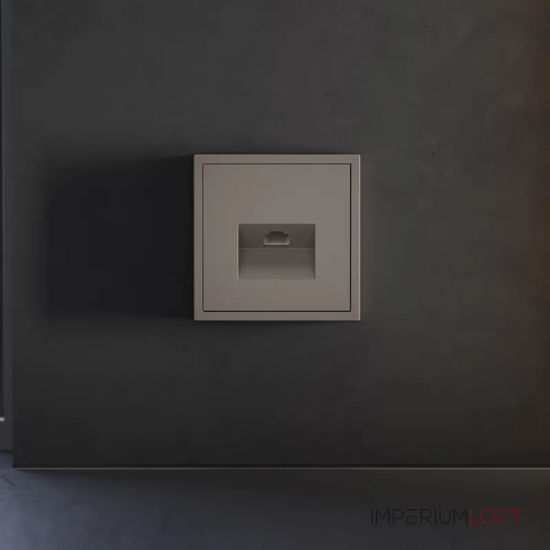 Накладка для розетки компьютерной RJ45 кат.6 S70 (капучино) Voltum VLS001314 от ImperiumLoft