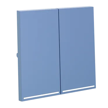 Клавиши для выключателя/переключателя двухклавишного с подсветкой S70 (деним) Voltum VLS000415