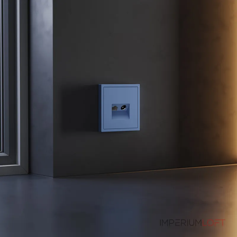 Накладка для розетки TV+RJ45 кат. 6 S70 (деним) Voltum VLS002715 от ImperiumLoft Накладка для розетки TV+RJ45 кат. 6 S70 (деним) Voltum VLS002715 от ImperiumLoft