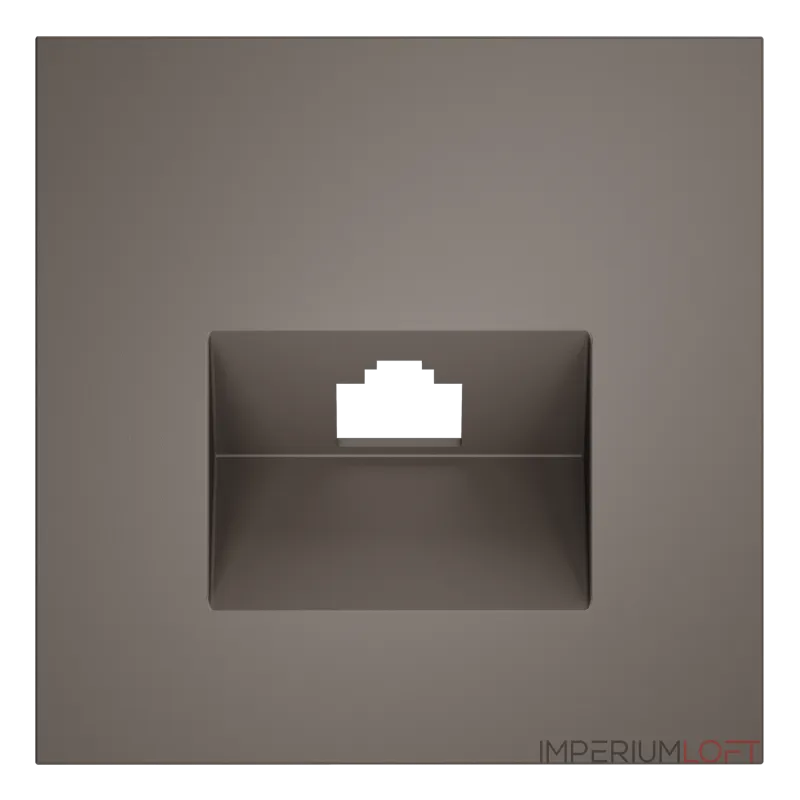 Накладка для розетки компьютерной RJ45 кат.6 S70 (капучино) Voltum VLS001314 от ImperiumLoft