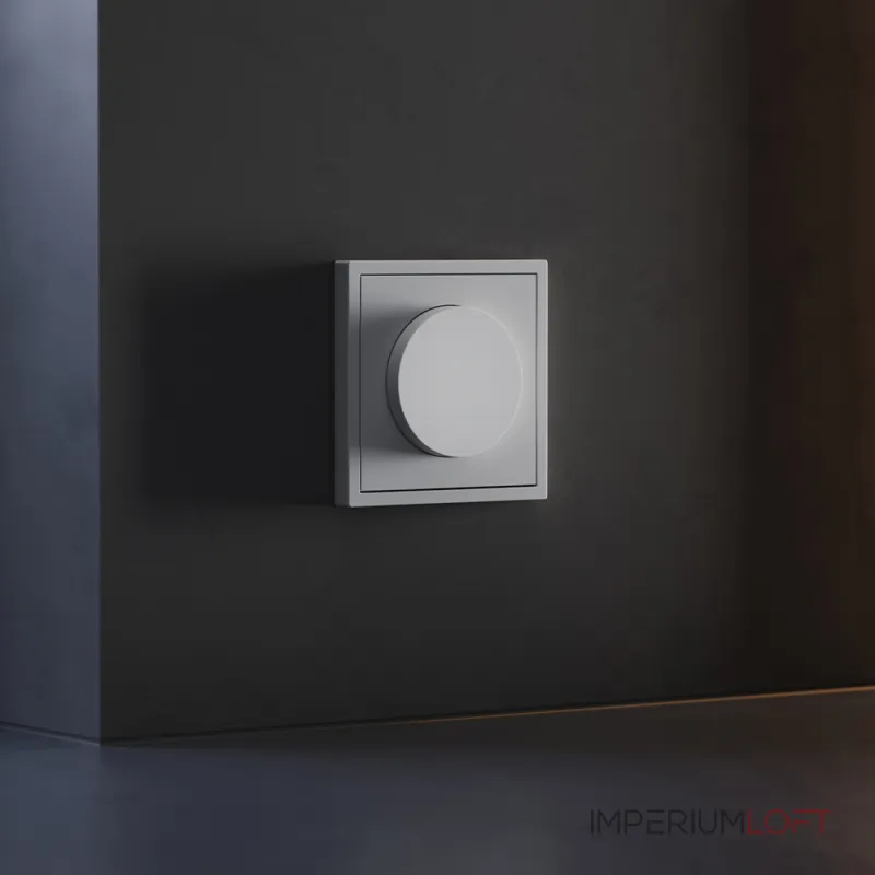 Накладка для светорегулятора поворотно-нажимного S70 (серый) Voltum VLS002016 от ImperiumLoft