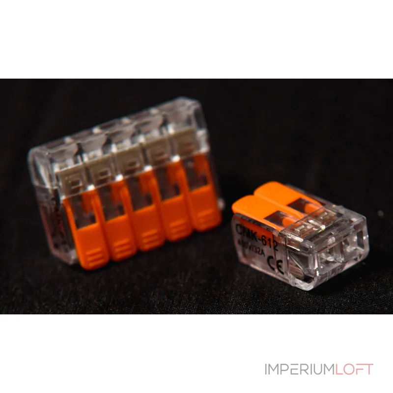 Коннектор WattMe CMK - 221-612 клемма 2-проводная от ImperiumLoft Коннектор WattMe CMK - 221-612 клемма 2-проводная от ImperiumLoft
