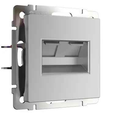 Розетка двойная Ethernet RJ-45 Werkel W1181106 Розетка двойная Ethernet RJ-45 Werkel W1181106
