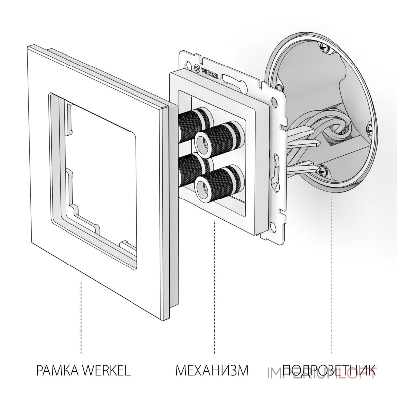 Акустическая розетка Werkel W1185006 от ImperiumLoft Акустическая розетка Werkel W1185006 от ImperiumLoft
