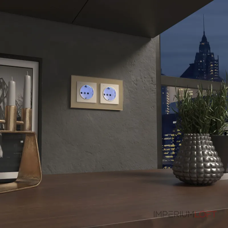 Розетка с подсветкой Werkel a054522 от ImperiumLoft Розетка с подсветкой Werkel a054522 от ImperiumLoft