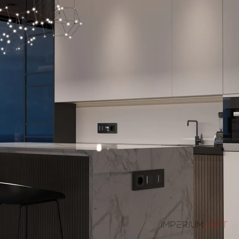 Сенсорный выключатель одноклавишный с подсветкой Werkel a063601 от ImperiumLoft