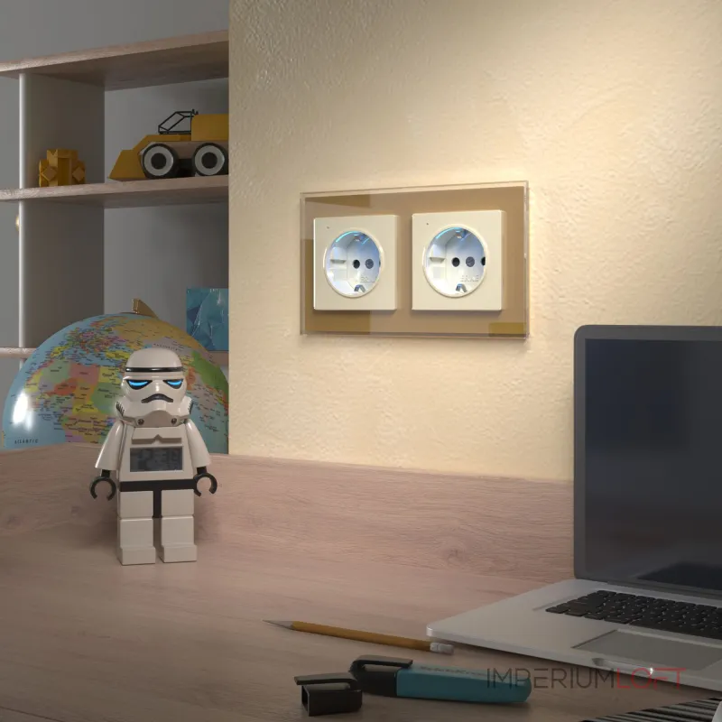 Розетка с подсветкой Werkel a054522 от ImperiumLoft Розетка с подсветкой Werkel a054522 от ImperiumLoft