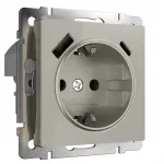Розетка с заземлением. шторками и USB тип A+C Werkel a069465 от ImperiumLoft