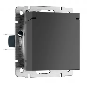 Розетка влагозащитная с защитной крышкой и шторкамиWerkel a069592 Розетка влагозащитная с защитной крышкой и шторкамиWerkel a069592