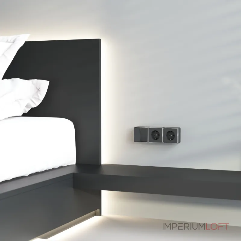 Выключатель двухклавишный влагозащищенный Gallant Werkel W5020234 от ImperiumLoft Выключатель двухклавишный влагозащищенный Gallant Werkel W5020234 от ImperiumLoft