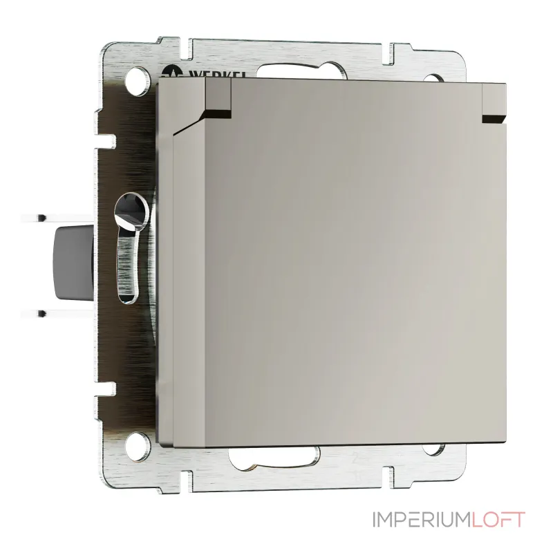 Розетка влагозащитная с защитной крышкой и шторкамиWerkel a069464 от ImperiumLoft